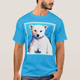 Atemberaubende Malerei eines Eisbärenkubs. Jetzt k T-Shirt