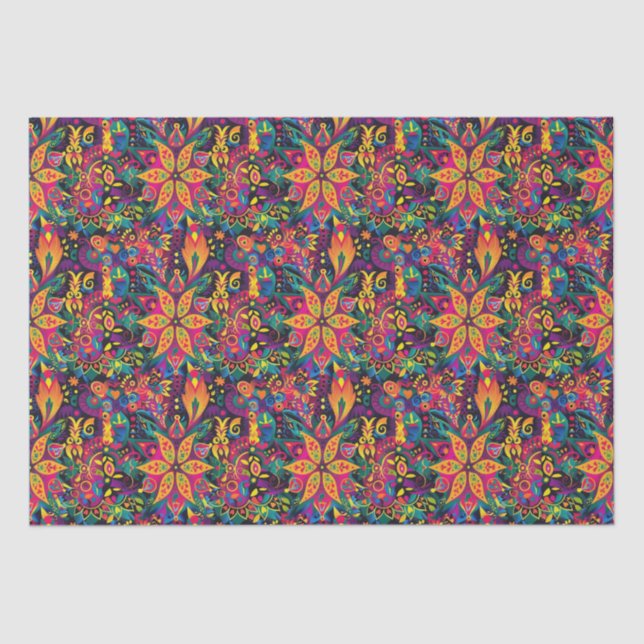 Atemberaubende Mandalas Diwali Seidenpapier (Vorderseite)