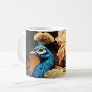 Atemberaubende Monogram Peacock-Tasse Kaffeetasse
