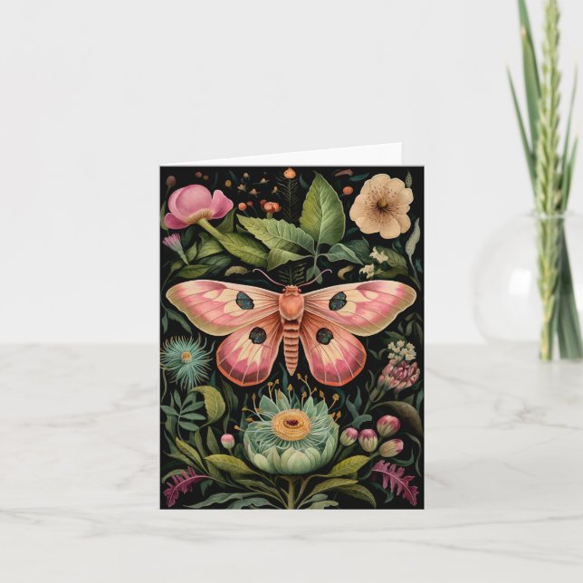 Atemberaubende Moth Cards Feiertagskarte (Vorderseite)