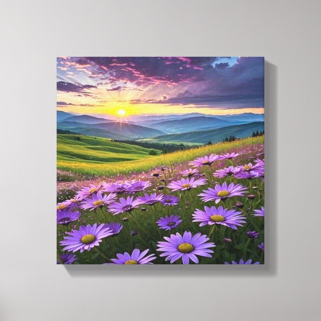 Atemberaubende Naturlandschaft mit beruhigenden So Leinwanddruck (Vorderseite)