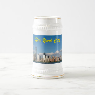 Atemberaubende New York City USA Bierglas
