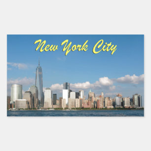 Atemberaubende New York City USA Rechteckiger Aufkleber