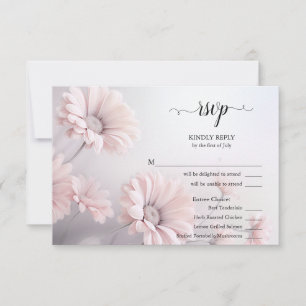 Atemberaubende rosa UAWG Auswahl RSVP Karte