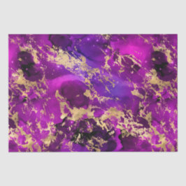 Atemberaubende Rosa- und Goldmarmorgalaxie Seidenpapier