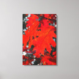 Atemberaubende Rote Ahornleaf-Malerei Leinwanddruck