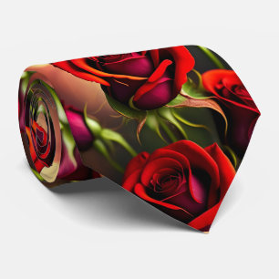 Atemberaubende Rote Rosen Formal Necktie Krawatte