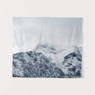 Atemberaubende schneebedeckte Berge Wandteppich