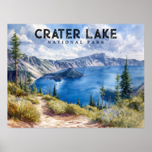 Atemberaubende Schönheit: Der Krater Nationalpark Poster