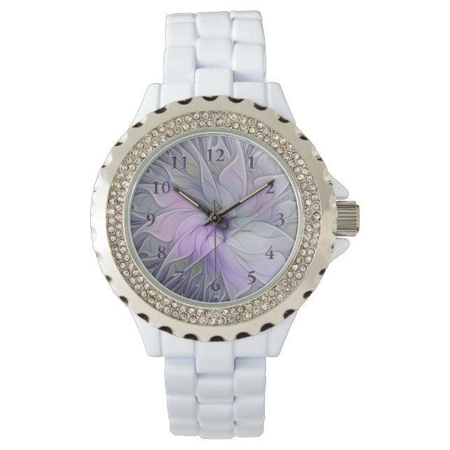 Atemberaubende Schönheit Modernes Abstraktes Frakt Armbanduhr (Vorderseite)