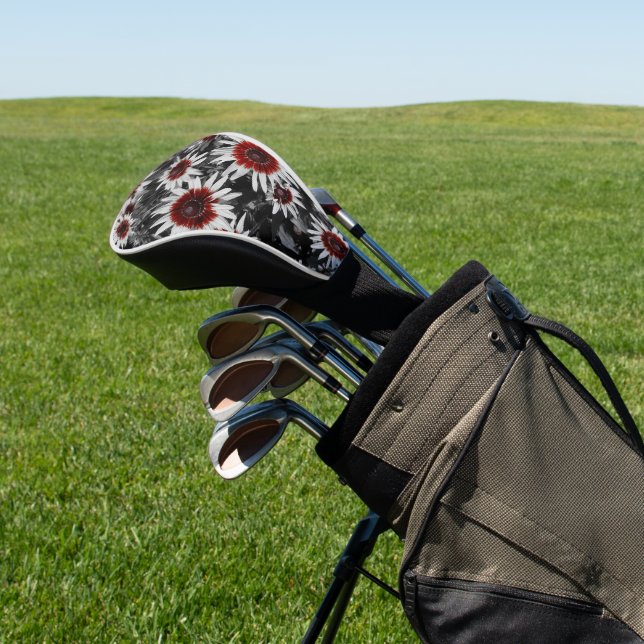 Atemberaubende Schwarz-Mit Augen Susans Golf Headcover (In SItu)