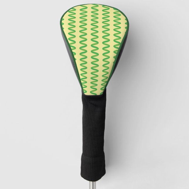 Atemberaubende Spirulina Golf Headcover (Vorderseite)