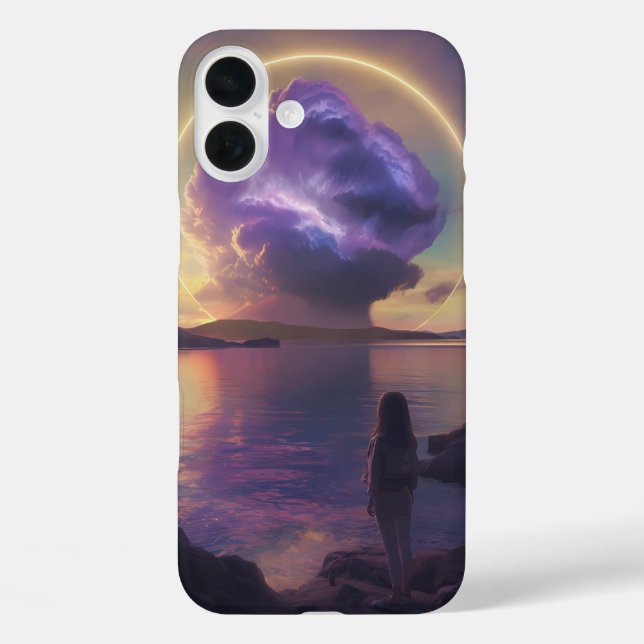 "Atemberaubende Surreallandschaft mit Fiery Orange Case-Mate iPhone Hülle (Rückseite)