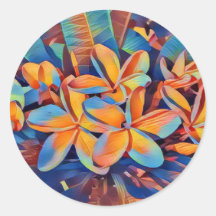 Atemberaubende tropische Frangipanis