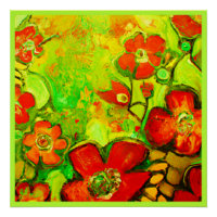 Atemberaubende und farbenfrohe Blume Kunstwerk