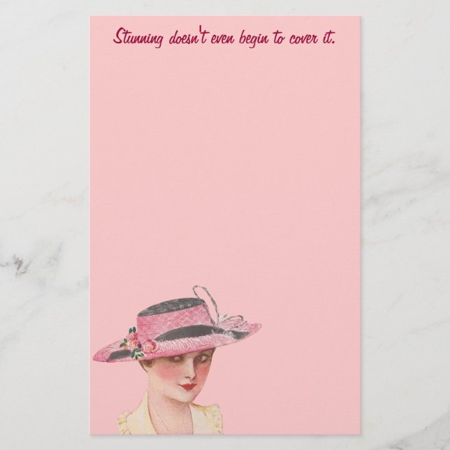 Atemberaubende Vintage Briefpapier (Vorderseite)