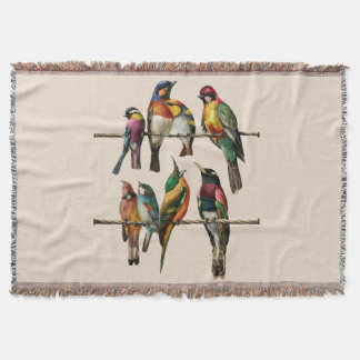 atemberaubende Vintage Vögel auf Draht Decke