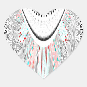 Atemberaubende, weiche Zyanfarben-Vektor-Illustrat Herz-Aufkleber