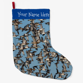 Atemberaubende Winterenten im Flug Großer Weihnachtsstrumpf