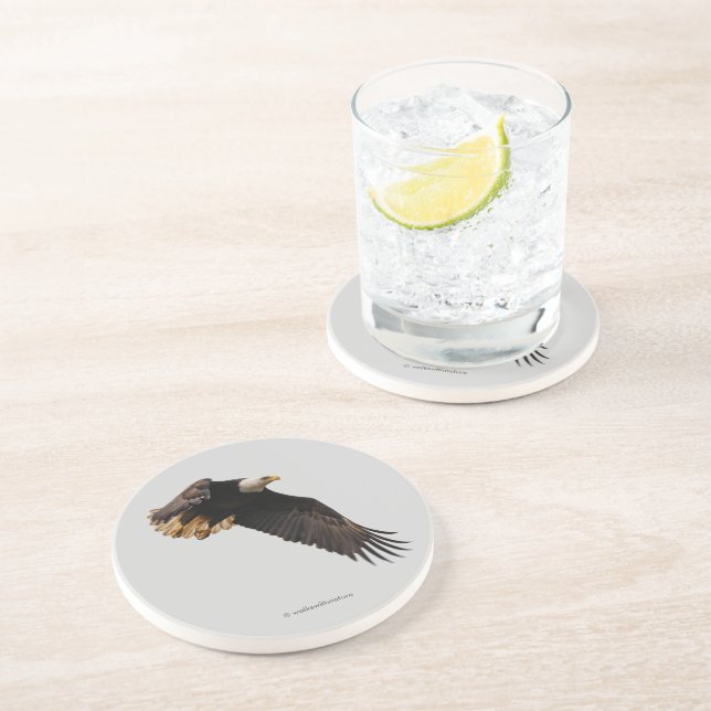 Atemberaubender Adlervogel im Flug Getränkeuntersetzer (Seite)