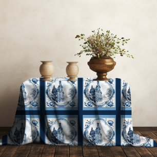 Atemberaubender Blumenpalast Chinoiserie-Toile-Mon Tischdecke