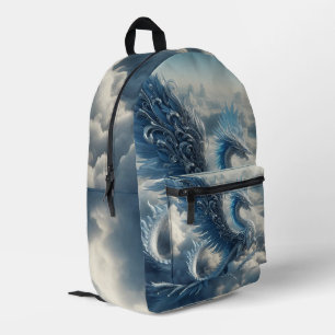 Atemberaubender Drache umgeben von Wolken Bedruckter Rucksack