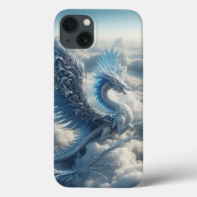 Atemberaubender Drache umgeben von Wolken Case-Mate iPhone Hülle (Rückseite)