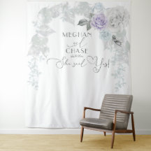 Atemberaubender Eisblauer Lilac und Weißrosenstück