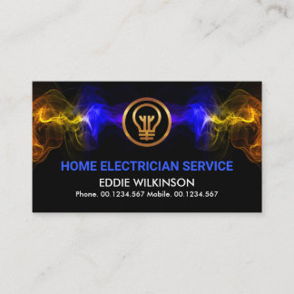 Atemberaubender elektrischer Blitzer Visitenkarte