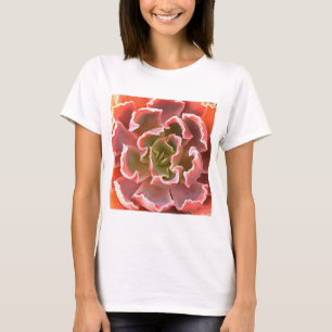 Atemberaubender Garten Sukkuline Rosa Töne Kunst, T-Shirt