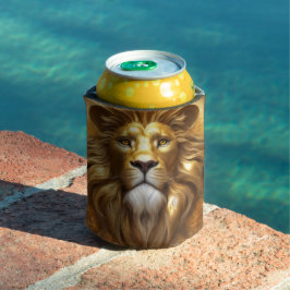 Atemberaubender Gold Lion Head Dosenkühler