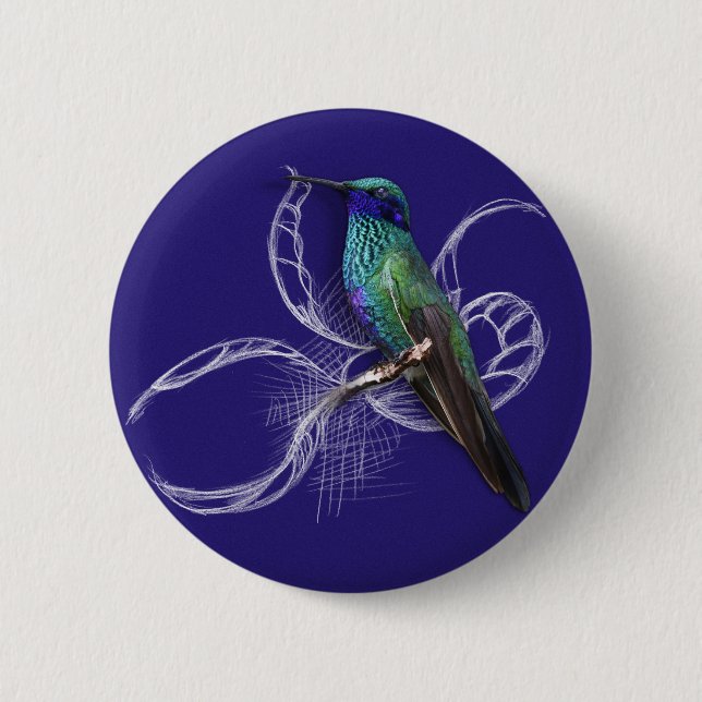 Atemberaubender Hummingbird - personalisieren durc Button (Vorderseite)