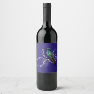 Atemberaubender Hummingbird - personalisieren durc Weinetikett