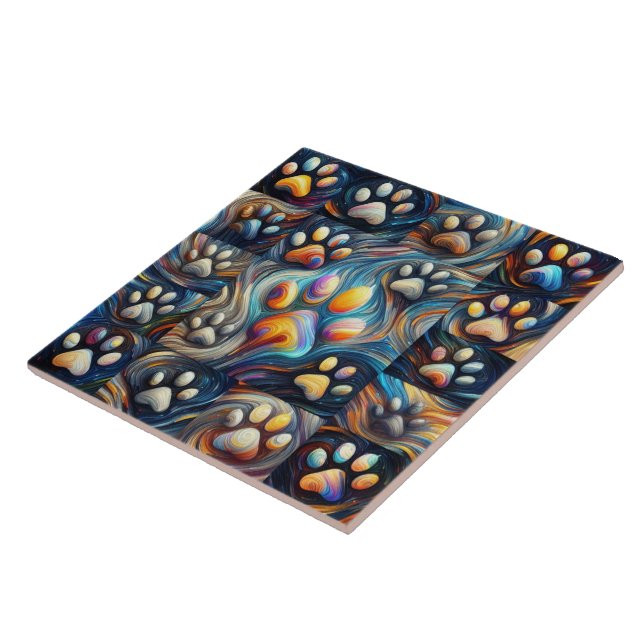 Atemberaubender Hundekuppeldruck Fliese (Seite)