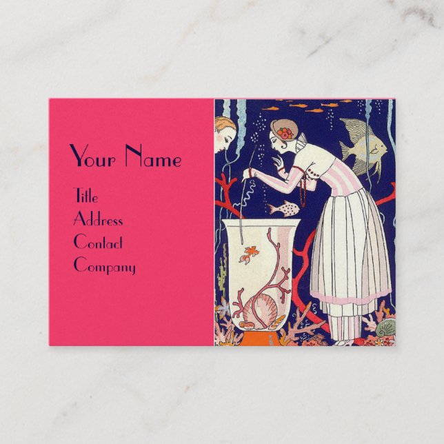 ATEMBERAUBENDER KLEINER FISCH, DEKO SCHÖNHEIT FASH VISITENKARTE (Vorderseite)