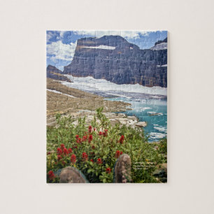 Atemberaubender Montana Glacier Nationalpark Calif Puzzle