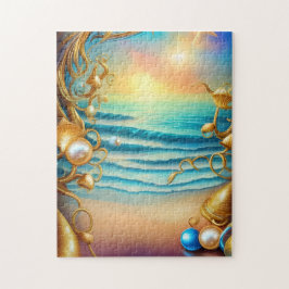 Atemberaubender Ozean mit Diamanten und Perlen Puzzle