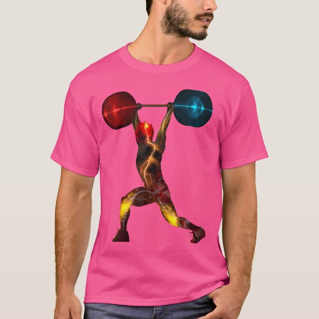 Atemberaubender Powerlifter I Gewichtstapler T-Shirt (Vorderseite)