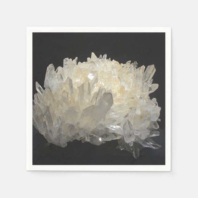 Atemberaubender Quarzkristall Serviette (Vorderseite)
