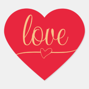 Atemberaubender roter Puls Herz-Aufkleber