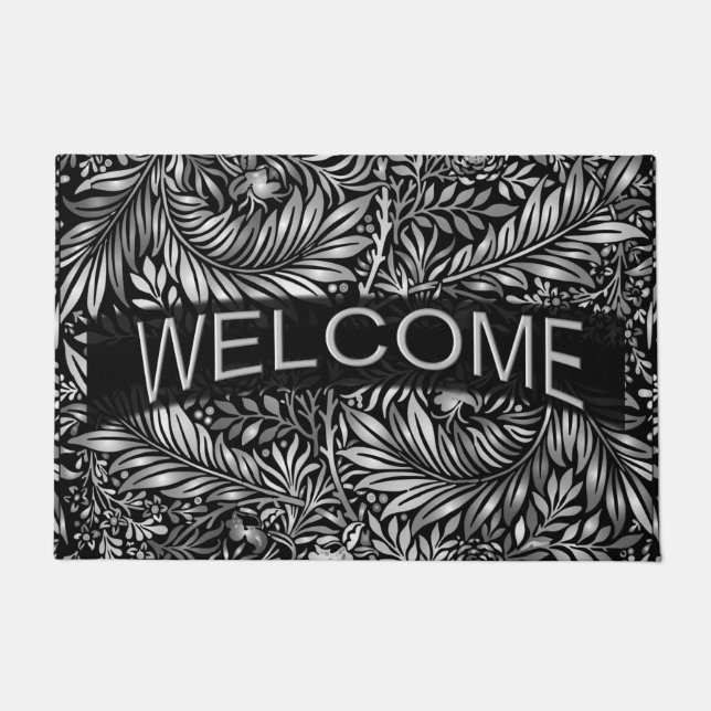 Atemberaubender Silberfest Fußmatte (Vorderseite)