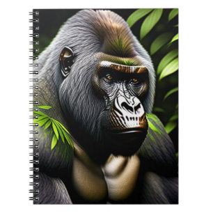 Atemberaubender Silver Back Gorilla - Jungle King Notizblock
