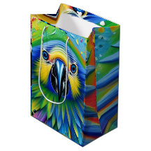 Atemberaubender Spritzer Paint Parrot