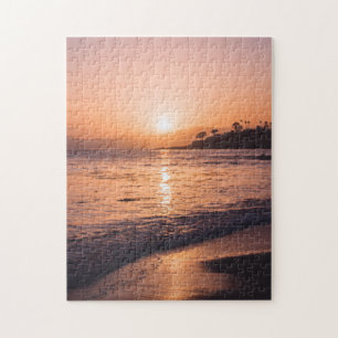 Atemberaubender Strand-Sonnenuntergang Puzzle
