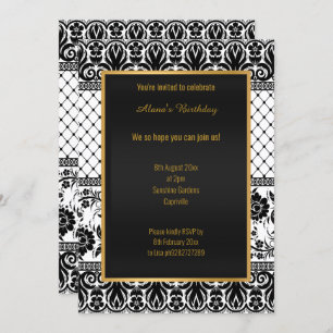 Atemberaubender Vintager, weißer JEDEN ANLASS Einladung