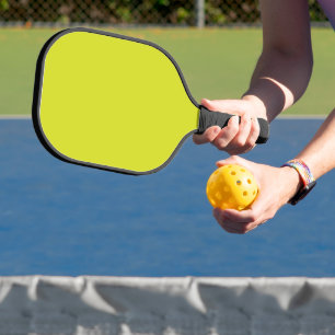 Atemberaubender Visueller Appell Gelber Hintergrun Pickleball Schläger