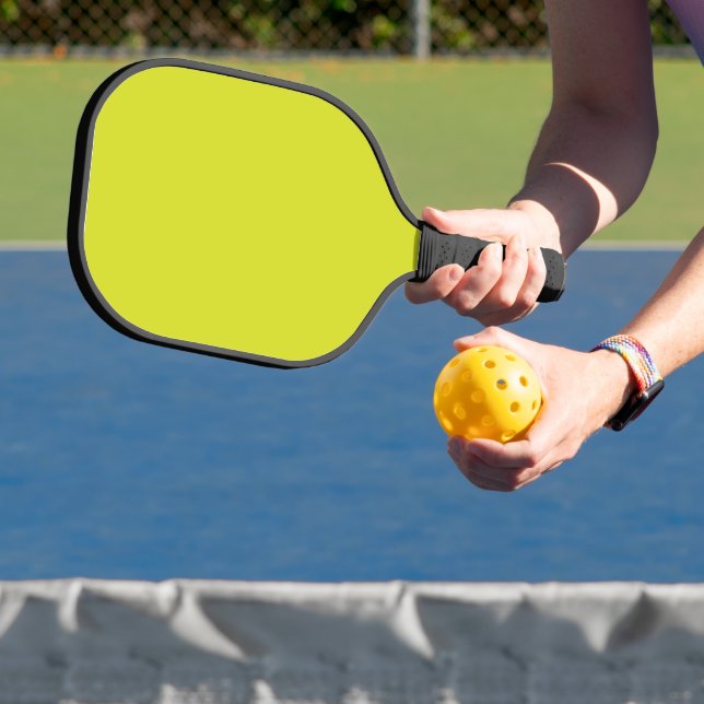 Atemberaubender Visueller Appell Gelber Hintergrun Pickleball Schläger (InSitu)