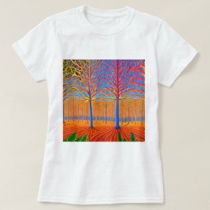Atemberaubender Wald der Moderne T-Shirt