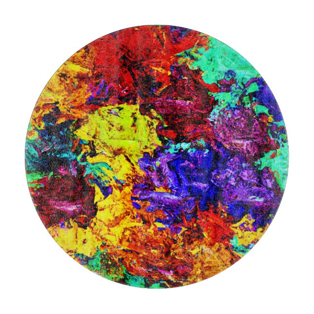 Atemberaubendes Abstraktes Muster Schneidebrett (Vorderseite)