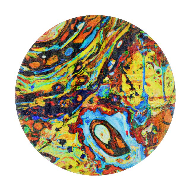 Atemberaubendes Abstraktes Muster Schneidebrett (Vorderseite)